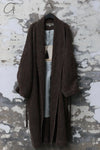 Mutedance 24 Autumn and Winter Wool Long Coat MD-MD24FW12-BROWN